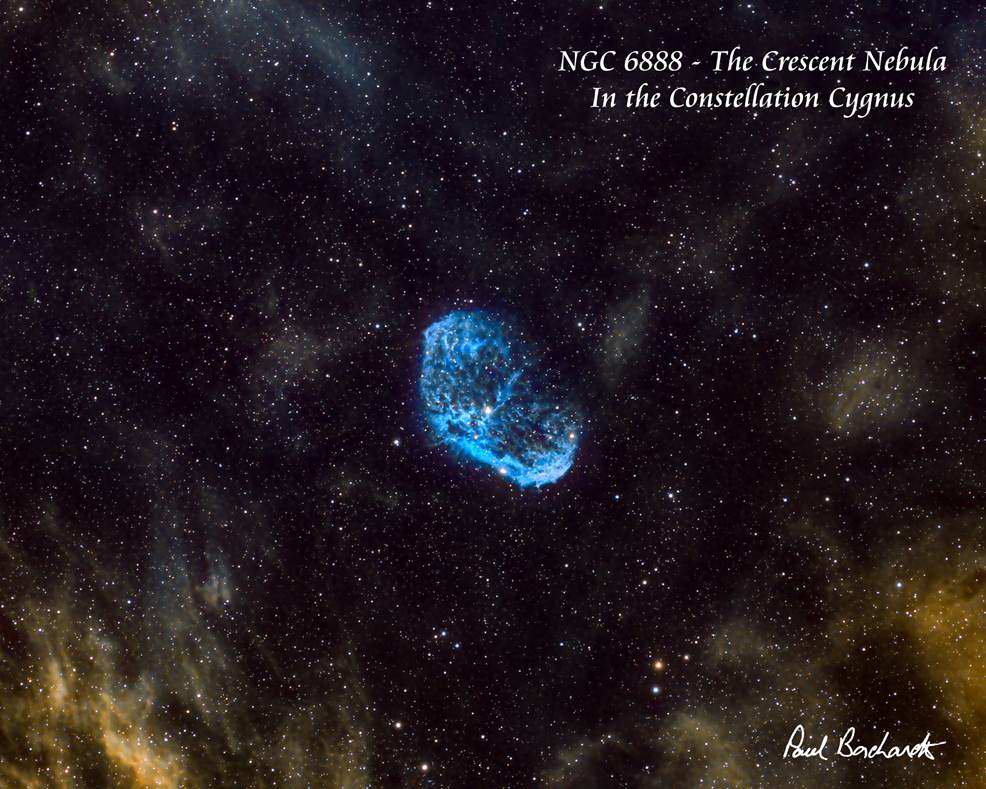 NGC 6888 - Crescent Nebula   by Paul Borchardt 