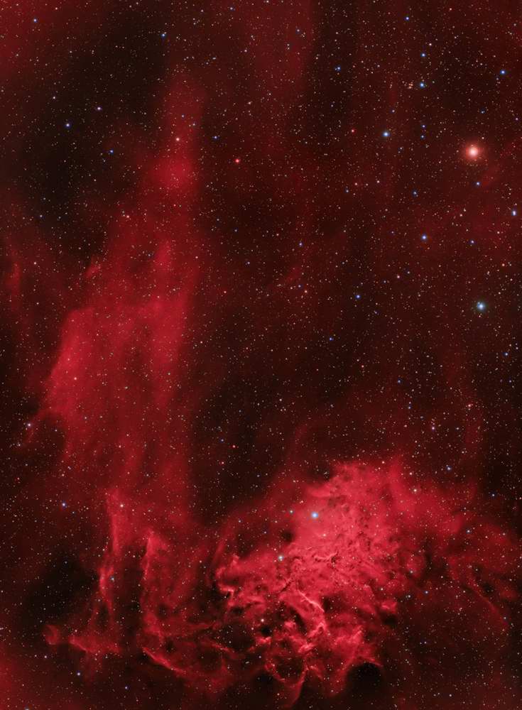 IC 405 - 
		Flaming Star Nebula