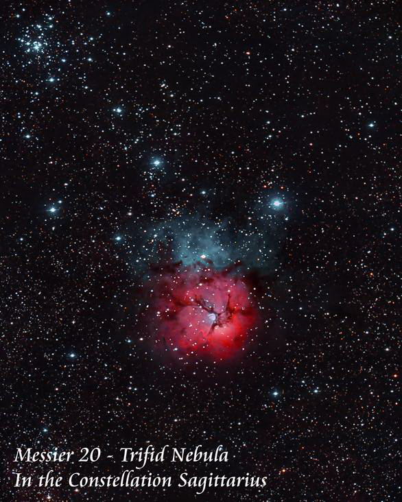 M20 - 
		Trifid Nebula by Paul Borchardt 