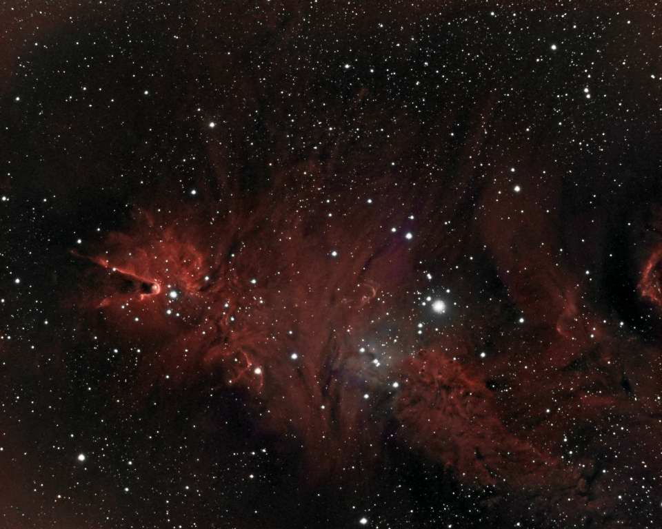 NGC 2264 - The Cone Nebula by Jeff Kraehnke 