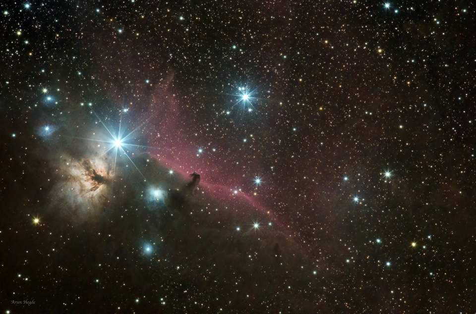 Horsehead & Flame Nebula Region  by Arun Hegde 