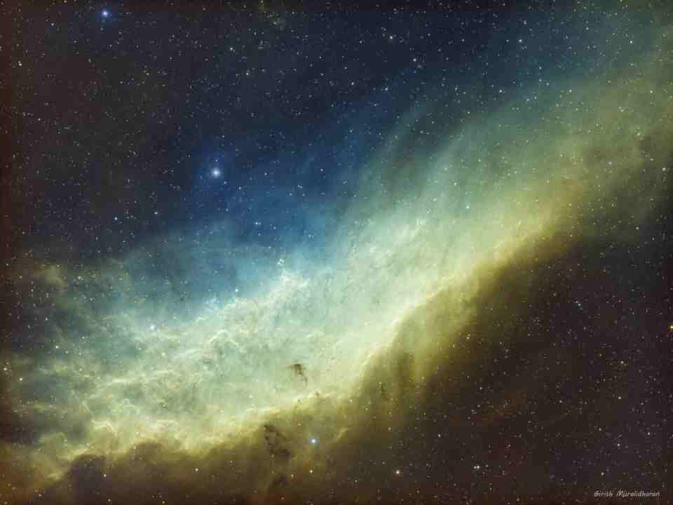 California Nebula - NGC 1499 in SHO by Girish Muralidharan 
