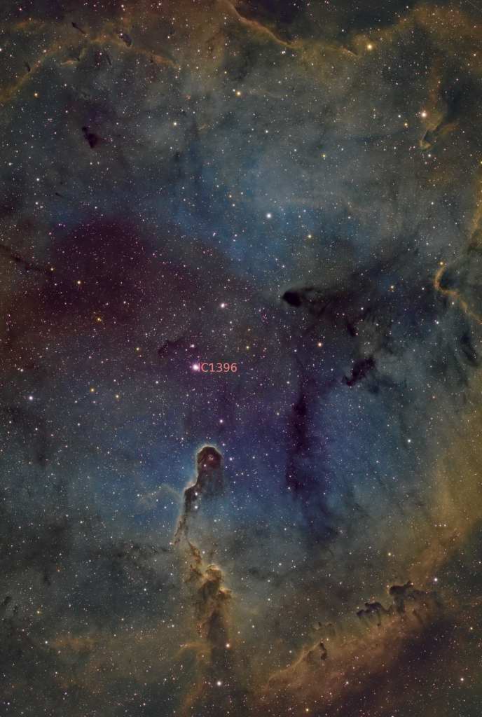 IC 1396 region by Arun Hegde 