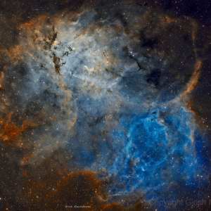 Sh2-132 - The Lion Nebula by Girish Muralidharan 