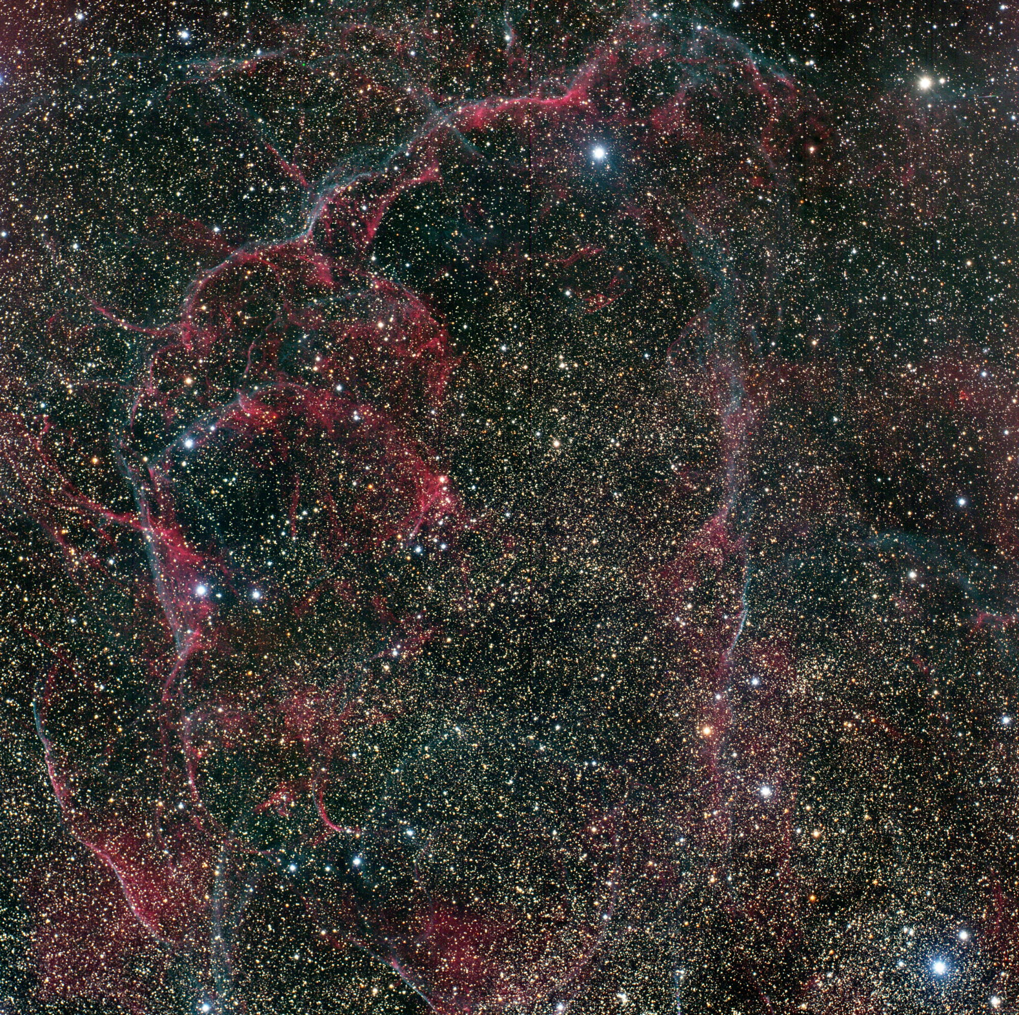 Gum Nebula with Wide-angle CCD camera