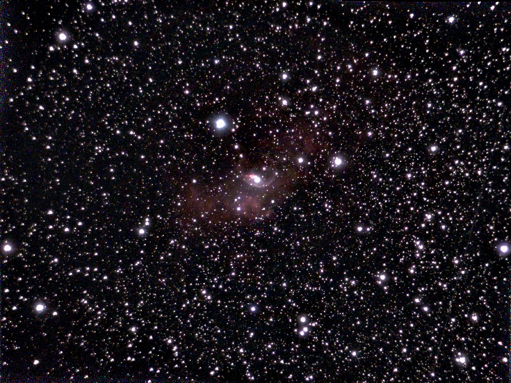 Bubble Nebula during the Perseids