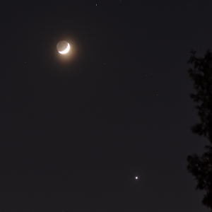 May Crescent Moon in Gemini with Venus by Matthew Ryno 