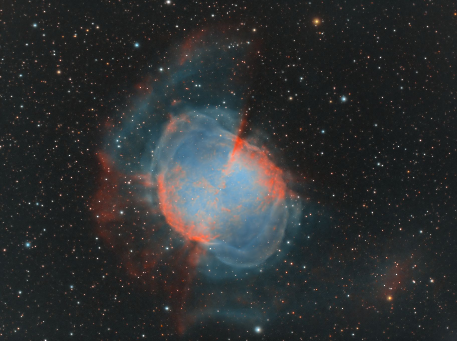 Dumbbell Nebula in HOO With G-Scope by William Gottemoller 
