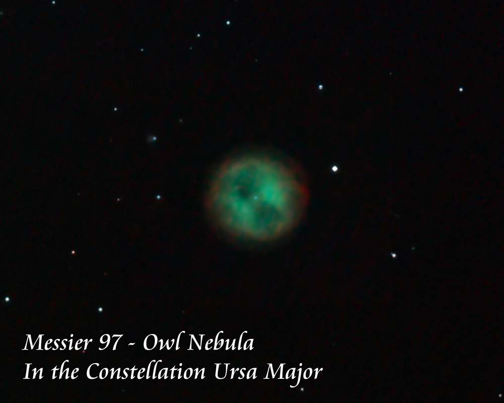 M97 
		- The Owl Nebula