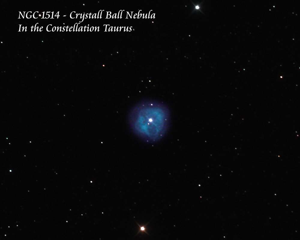 NGC 
		1514 
		- The Crystal Ball Nebula by Paul Borchardt 