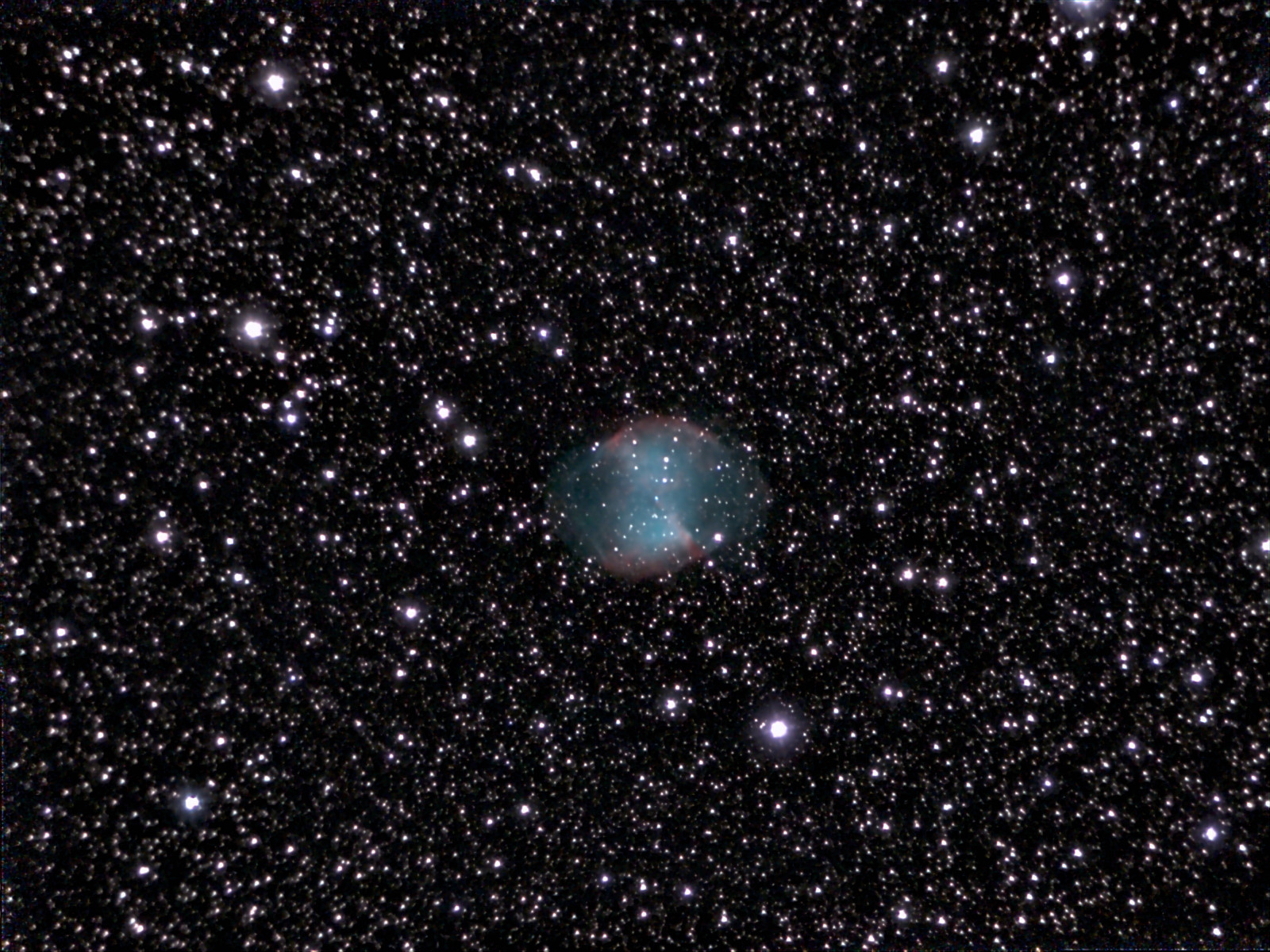 Dumbbell Nebula, M27, ev1 60 minutes