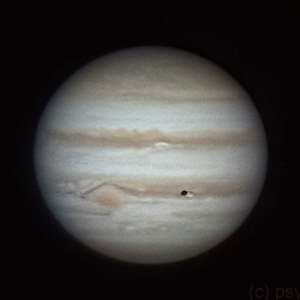 Jupiter, Io and the Great Red Spot by Matt Ryno 